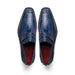 Marco Di Milano Fangio Ostrich Penny Loafers Blue