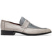 Marco_Di_Milano Fangio Gray Leather Loafers