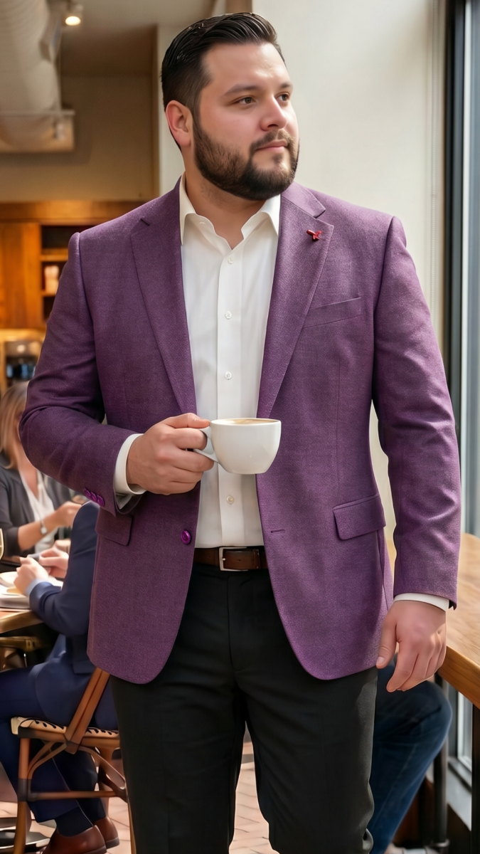 Mauve Blazer Mens Sports Coat