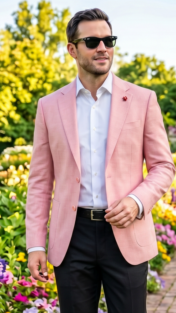 Pink Blazer Mens Sports Coat