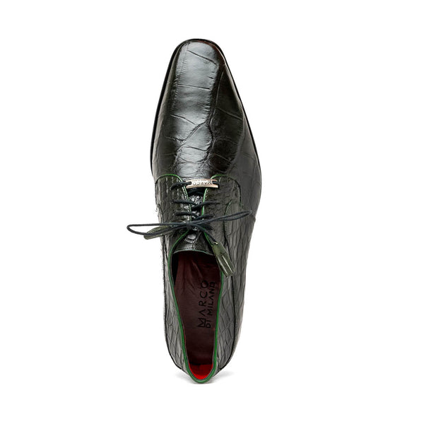 Marco_Di_Milano Fitipaldi Olive Leather Shoe