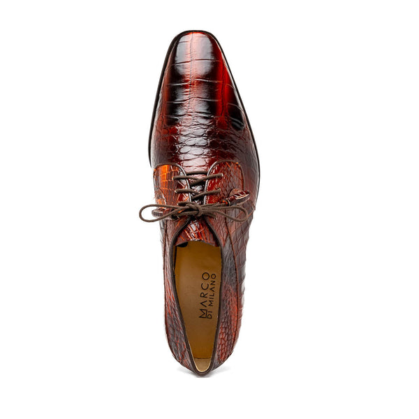 Marco Di Milano Fitipaldi: Rustic Cognac Leather Shoe