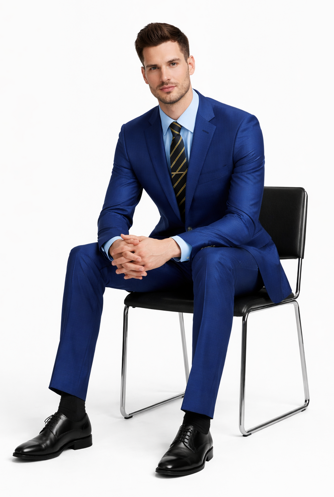 Galante Uomo Made in Italy Blue Suit