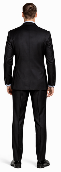 Giorgio Fiorelli Black and French Blue Two-Button Suit