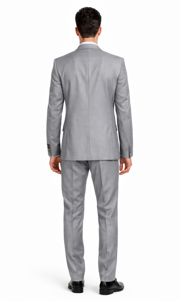 Giorgio Fiorelli Grey Two-Button Suit + Vest