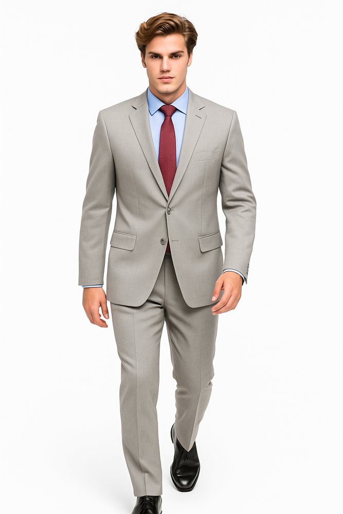 Giorgio Fiorelli Suit Men's Classic Plaid Two Buttons Authentic Giorgio Fiorelli Brand suits Flat Front Pants