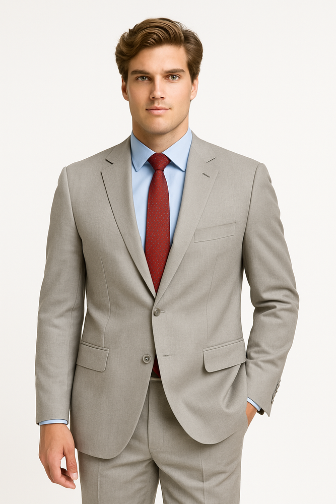 Giorgio Fiorelli Suit Men's Classic Plaid Two Buttons Authentic Giorgio Fiorelli Brand suits Flat Front Pants