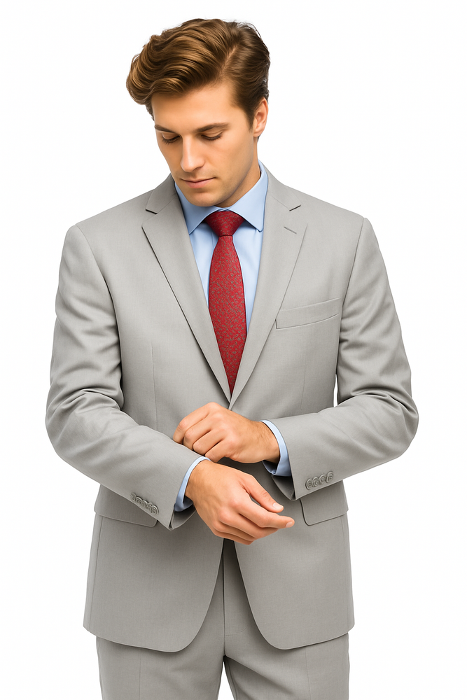 Giorgio Fiorelli Suit Men's Classic Plaid Two Buttons Authentic Giorgio Fiorelli Brand suits Flat Front Pants