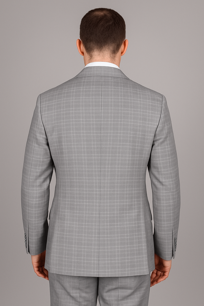 Giorgio Fiorelli Suit Men's Two Buttons Plaid Authentic Giorgio Fiorelli Brand suits Flat Front Pants