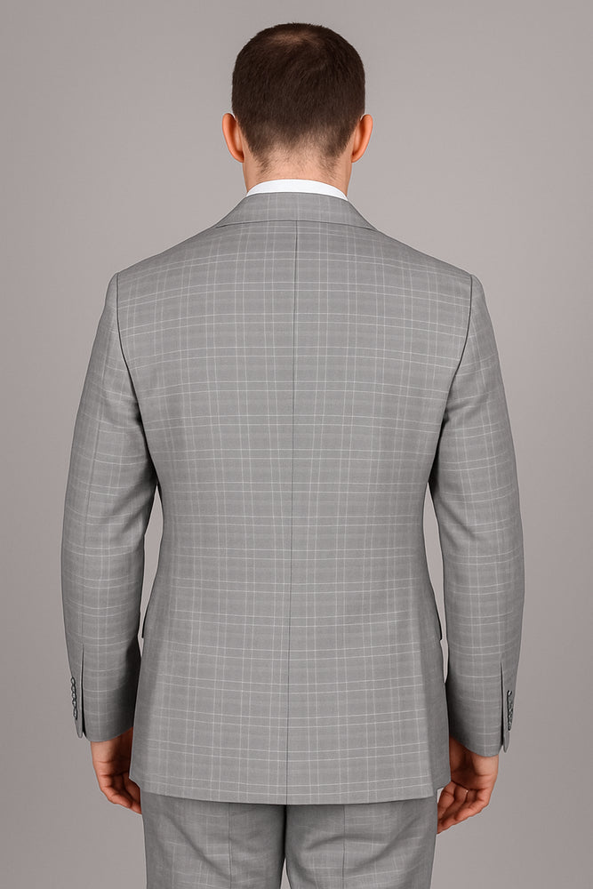 Giorgio Fiorelli Suit Men's Two Buttons Plaid Authentic Giorgio Fiorelli Brand suits Flat Front Pants