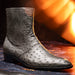 Marco Di Milano Giorgio Serpentine Gray Leather Luxury Shoe