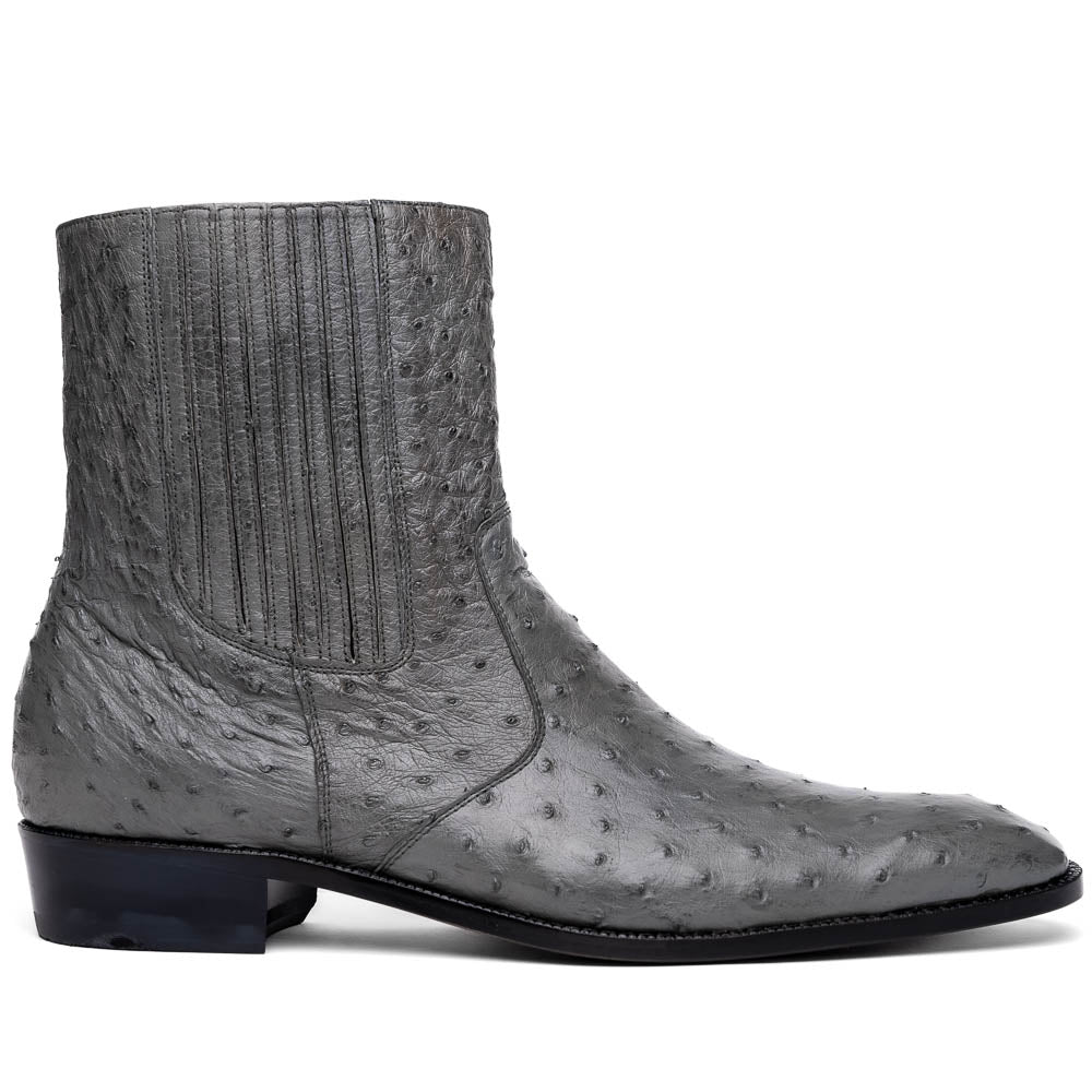 Marco Di Milano Giorgio Ostrich Quill Dress Boots Grey