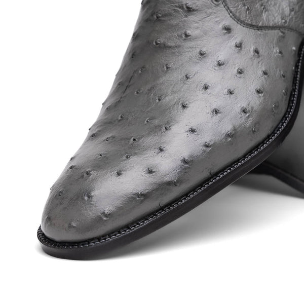 Marco Di Milano Giorgio Serpentine Gray Leather Luxury Shoe