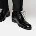 Zelli Giovanni Genuine Lizard Cap Toe Brogue Dress Shoes in Black