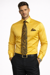 Mens Gold Dress Shirt