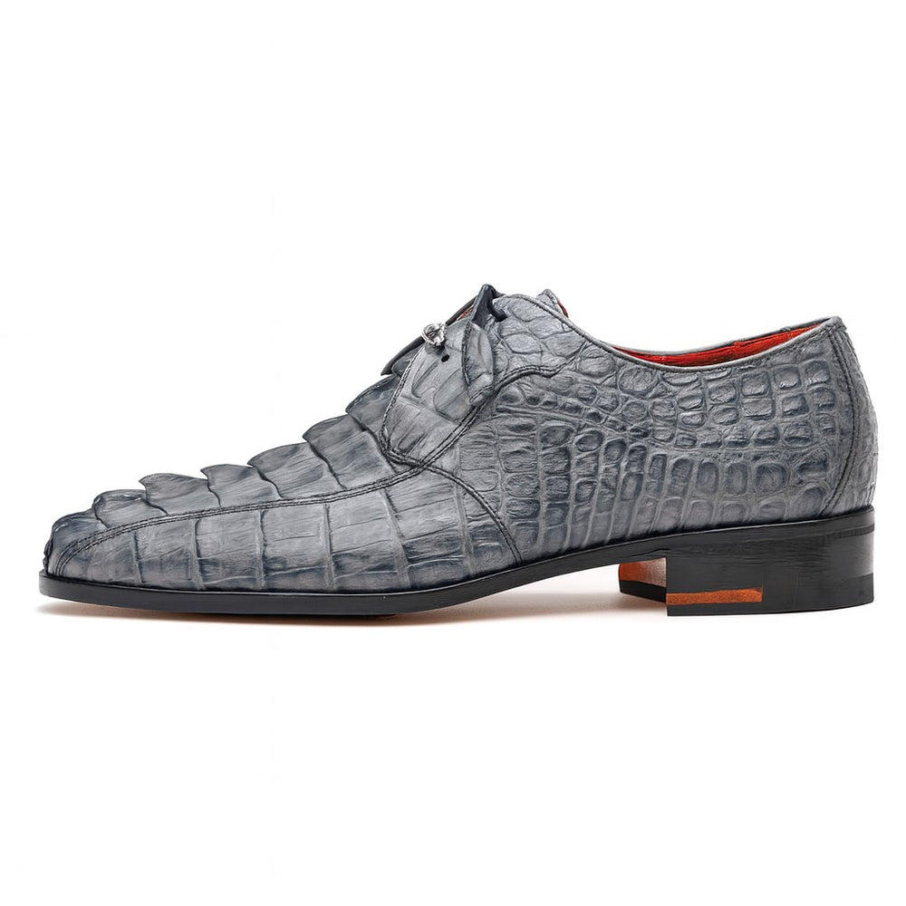 Marco Di Milano Cancun Gray Caiman Crocodile Derby