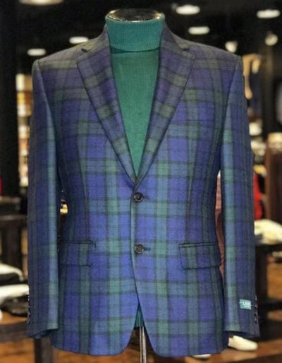 Blue Checkered Blazer