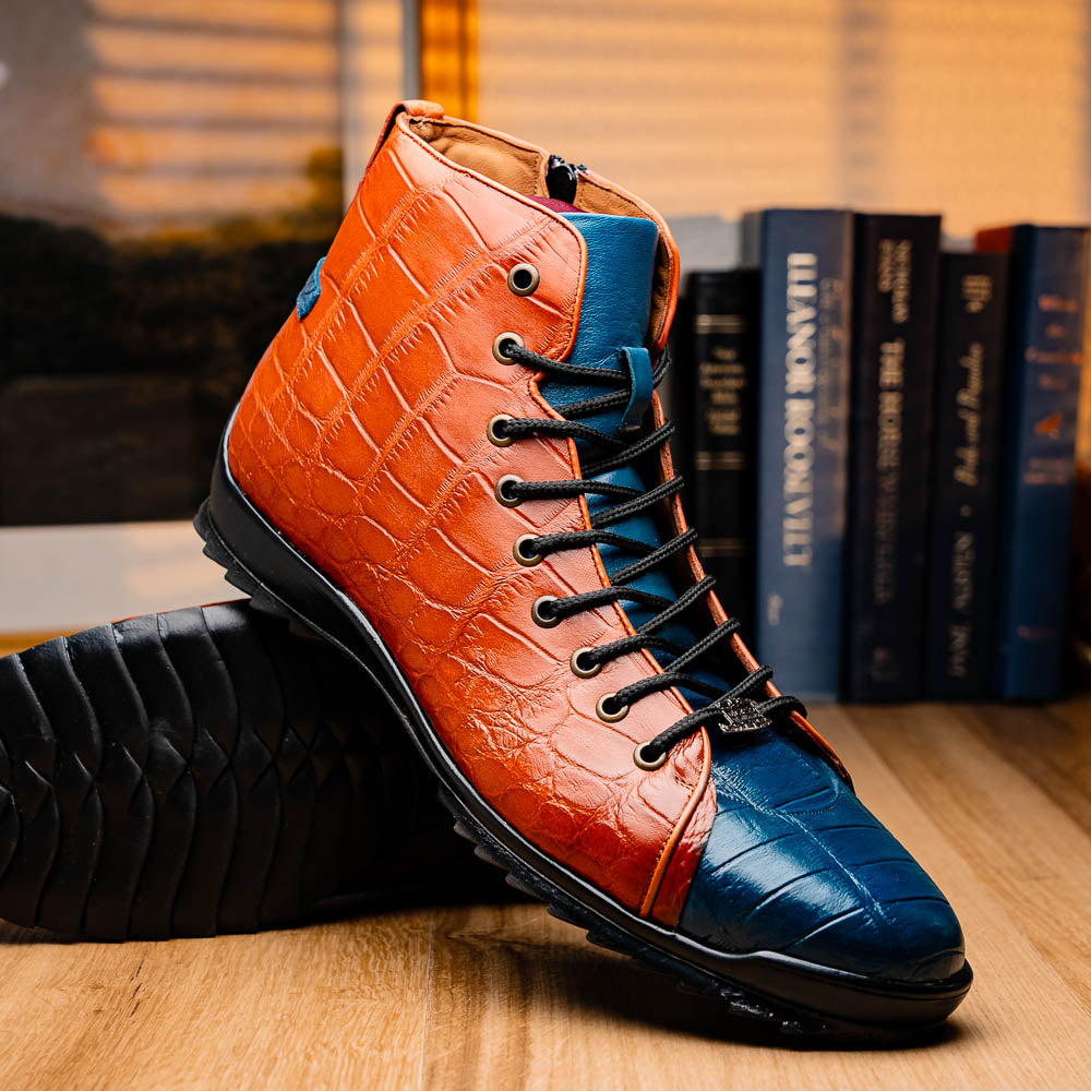 Marco_Di_Milano Hermond: Blue Jeans & Honey Leather Shoe