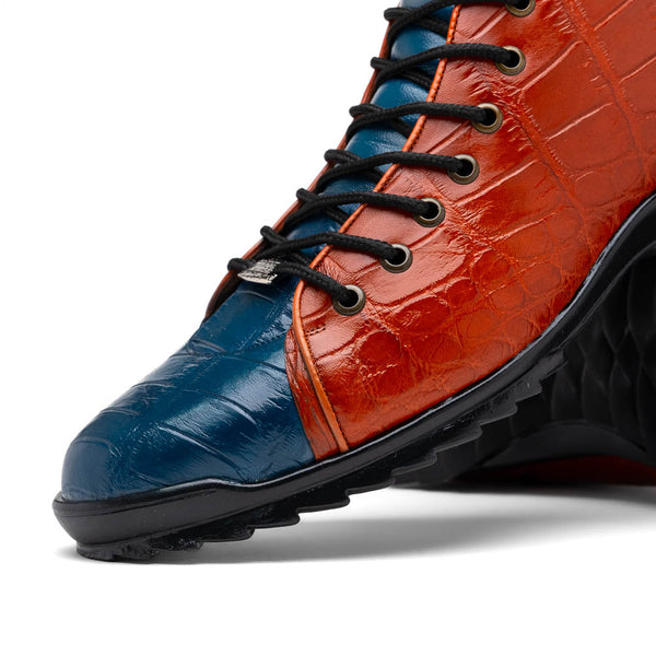 Marco Di Milano Hermond Alligator Boots Blue