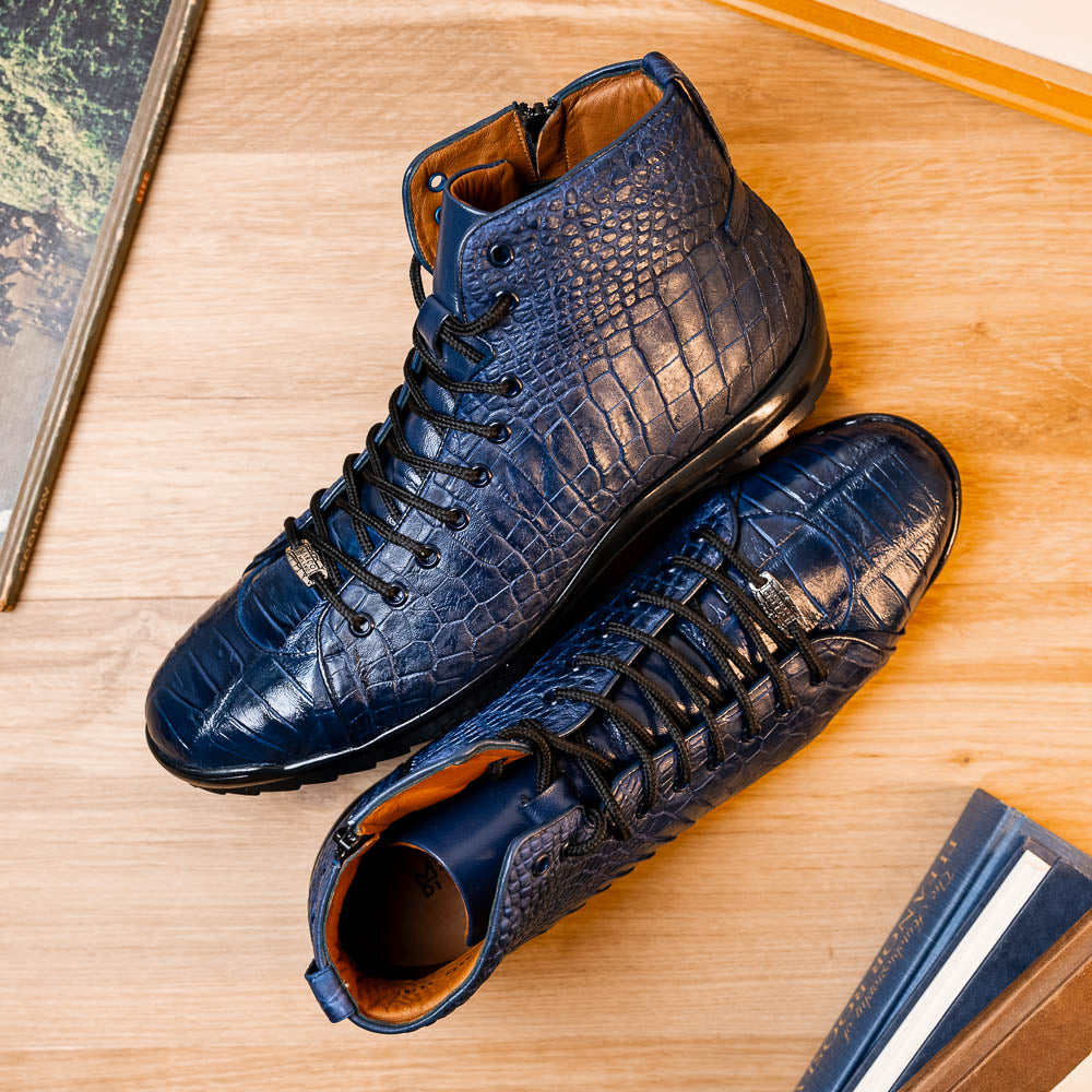 Marco Di Milano Hermond Navy Leather Luxury Shoe