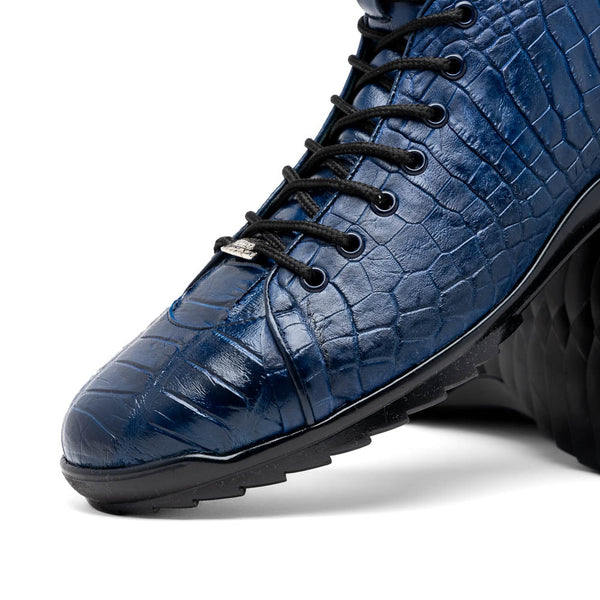 Marco Di Milano Hermond Navy Leather Luxury Shoe
