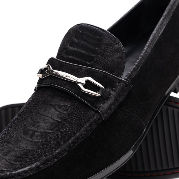 Marco Di Milano Hugo Black Leather Oxford