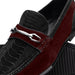 Marco Di Milano Hugo Sueded Ostrich Leg Bit Loafers Black/Wine