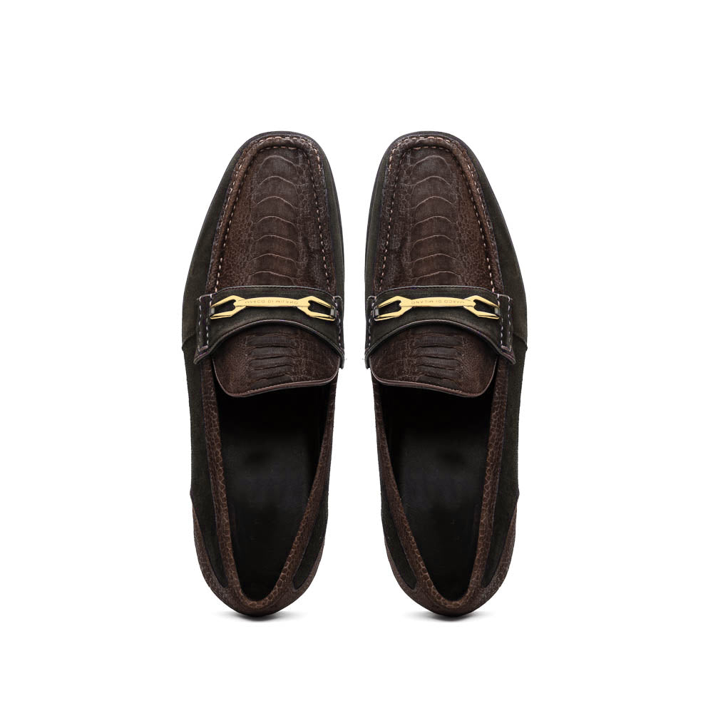 Marco Di Milano Hugo Brown Leather Loafers