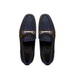 Marco Di Milano Hugo Sueded Ostrich Leg Bit Loafers Navy Brown
