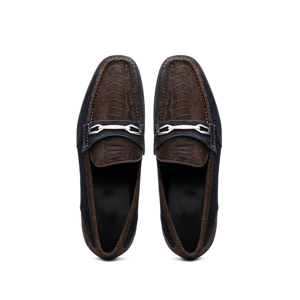 Marco Di Milano Hugo: Brown/Navy Leather Dress Shoe