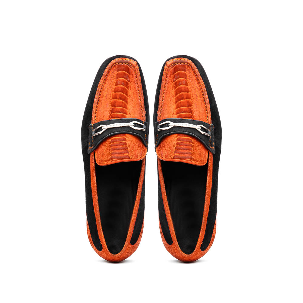 Marco Di Milano Hugo - Orange & Black Leather Dress Shoe