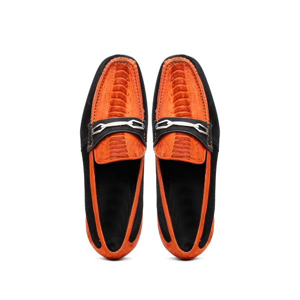 Marco Di Milano Hugo - Orange & Black Leather Dress Shoe