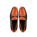 Marco Di Milano Hugo Sueded Ostrich Leg Bit Loafers Orange/Black
