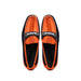 Marco Di Milano Hugo Orange Navy Leather Dress Shoe