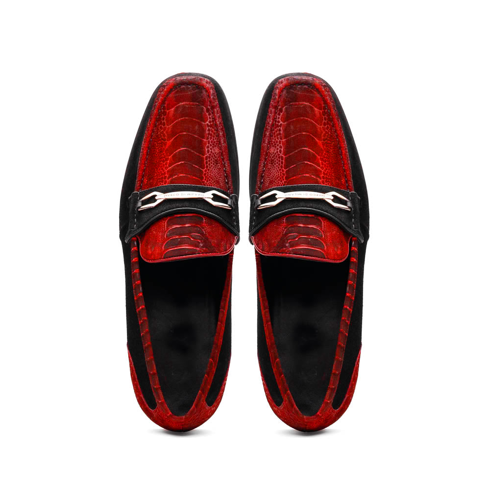 Marco Di Milano Hugo Red/Black Luxury Leather Shoe