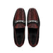 Marco Di Milano Hugo Sueded Ostrich Leg Bit Loafers Wine-Black
