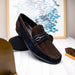 Marco Di Milano Hugo: Brown/Navy Leather Dress Shoe