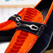 Marco Di Milano Hugo Orange Navy Leather Dress Shoe
