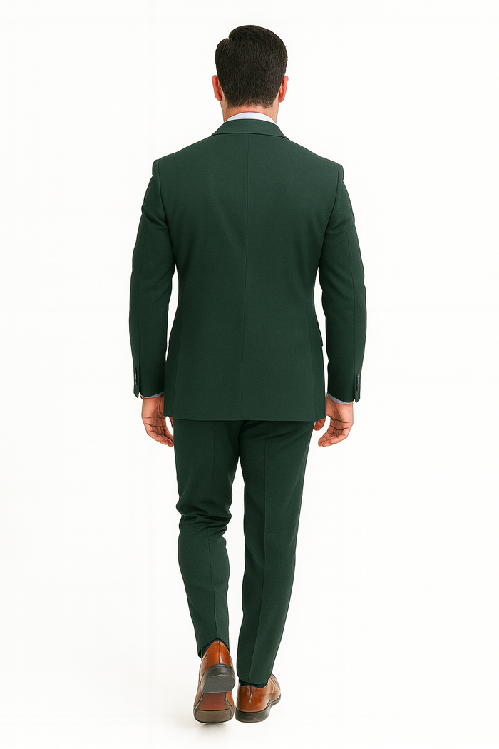 Hunter Green Regular Fit Two Piece Suit
