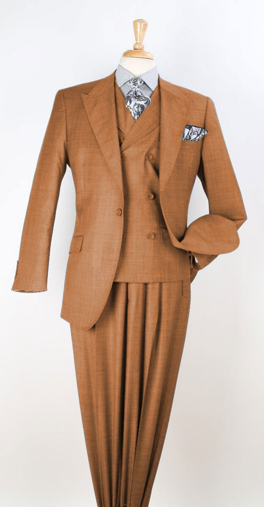 Single Breasted Suit Brown