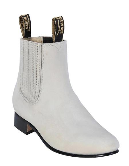 Bone Los Altos Boots Men's Charro Botin Short Ankle Suede Boots