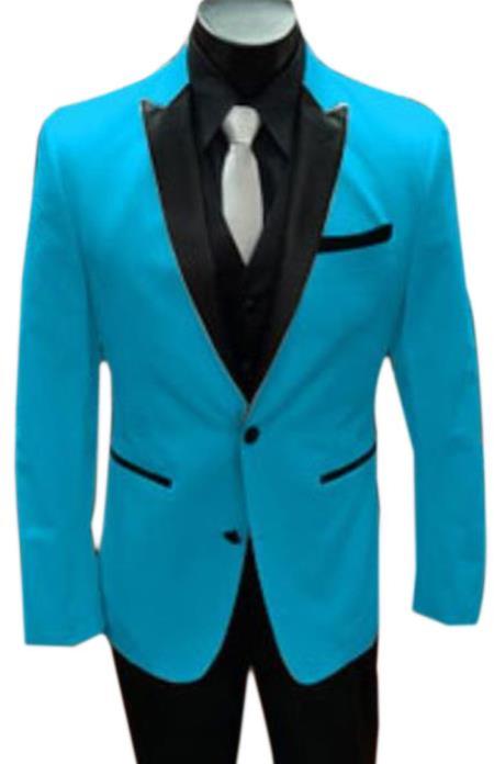 Teal Tuxedo - Teal Prom Suits - Teal Prom 2026 Tuxedos Jacket