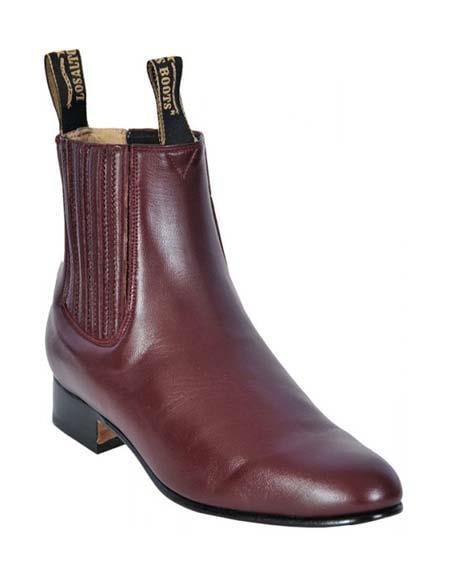 Deerskin Cowboy Boots - Burgundy Deerskin Boots - Deer Boots - Deer Skin Boots