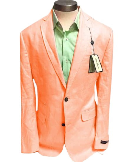 Mens Blazer - Coral Sport Coat - Summer Blazer
