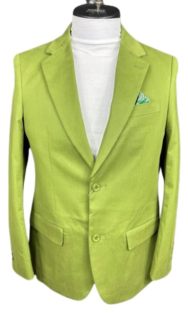 Cotton Blazer - Mens Summer Sport Coat - Olive
