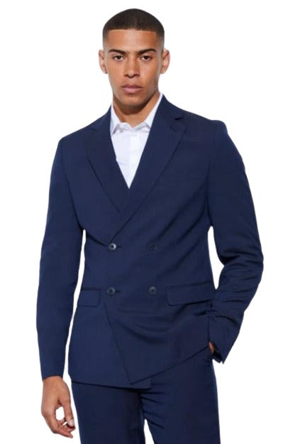 Ultra Slim Fit - Double Breasted Blazer - Sport Coat (No Pants)