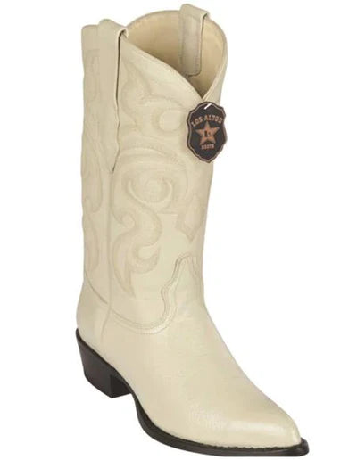 Elk Cowboy Boots White-White