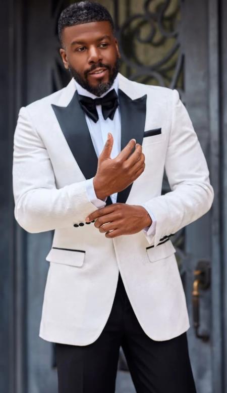 Off White Sale Cream Ivory Mandarin Suits For Men