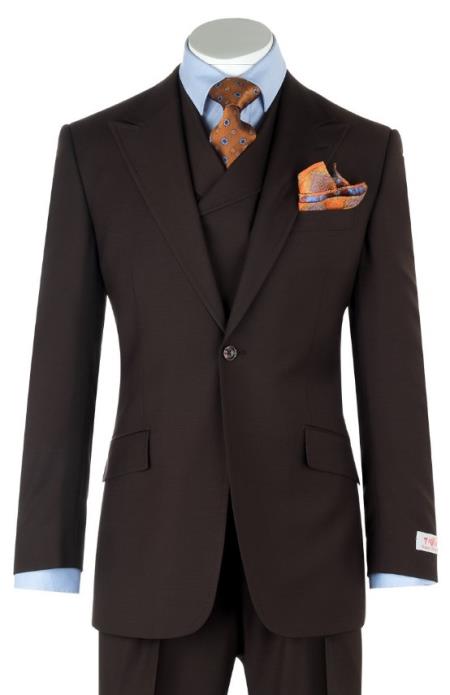 Business Suits - Patterned Suit - 1920s Old School Vintage Suits - Charcoal Suit main image 0
