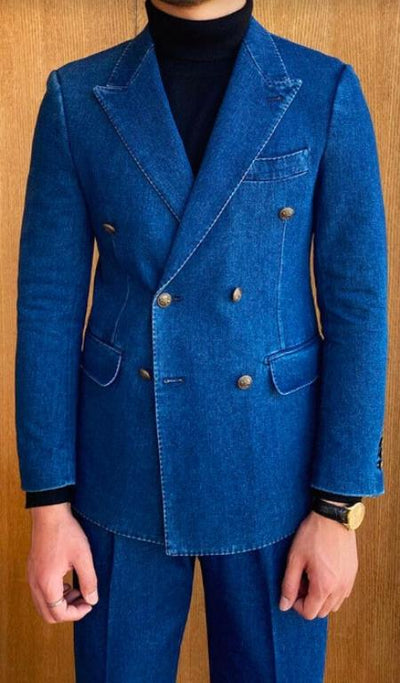 Mens Jean Denim Suits